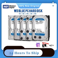 Western Digital WD BLUE 4TB 6TB 3.5" Hard Drive Disk SATA III 5400 RPM 500GB 1T 2TB HD Hard disk For