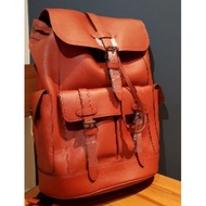 [8.8 Big Day]  Coach Hudson Leather Unisex Backpack F23202 [NEW] [Authentic]