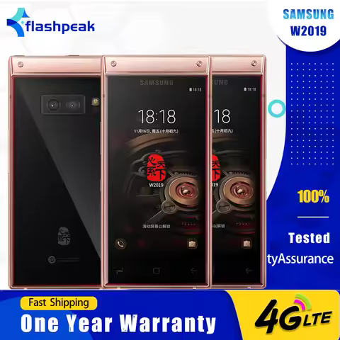 Original Samsung W2019 World Flagship 4G Mobile Phone Dual SIM 4.2'' 6GB RAM 128/256GB ROM 12MP*2+8M