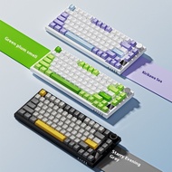 Ajazz AK820 /AK820PRO Gaming Mechanical Keyboard 82 Keys Wired Bluetooth 2.4GHz Gamer Keyboard Custo