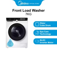 Midea MFK768W White Front Load Washing Machine, 7kg, Water Efficiency 3 Ticks