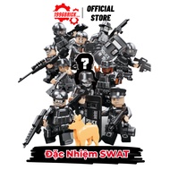 Special SWAT Assembled Toy Minifigure Police Soldier Model SWAT For Baby