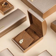 AROMA Leather Jewel Box, Vintage Filigrana Textured Jewelry Organizer, Simple Dustproof Luxury Exqui