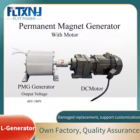 3-Phase Low Noise Low RPM 50HZ 10KW 20KW 30KW 48V 96V 220V 380V Motor Alternator Electric Permanent 