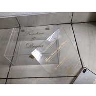 BRIDESMAID BOX ACRYLIC ACRYLIC BOX/ ACRYLIC BOX/ PROPOSAL BOX/ SANGJIT BOX/ BRIDESMAID BOX
