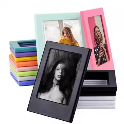 Magnetic Photo Frames For Fujifilm Instax Mini Film Papers Double Sided Fridge Picture Frame Magnets