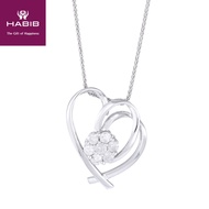 HABIB Diamond Pendant in 375/9K White Gold 35084
