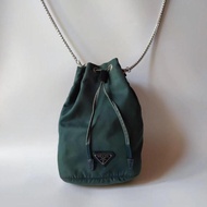 prada bucket bag nylon vintage authentic