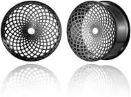 'Twolobes 1 Pair Classic hollow gauges Ear Plugs Tunnels Hypoallergenic 316 Stainless Steel Ear Gaug