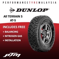 15 16 17 18 inch Dunlop 4x4 All Terrain 5 AT5 Tyre (FREE INSTALLATION & DELIVERY) TAYAR TIRE