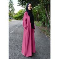 Jubah Muslimah Murah Jubah Hawa Ironless Size XS to 6XL