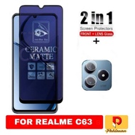 Tempered Glass Matte Anti Blue REALME C63 Screen Protector