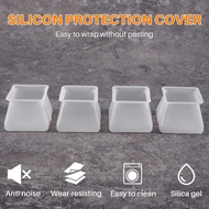 32Pcs Furniture Silicon Protection Cover - Square Silicone Chair Leg Floor Protectors - Chair Leg Ca