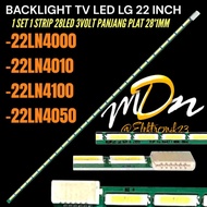LG 22 INCH LED TV BACKLIGHT 22LN400- 22LN4010- 22LN4050- 22LN4100 LG 22 INCH LED TV BACKLIGHT