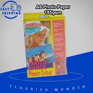 Premium Photo Paper A6 185gsm Power Colour Photo Card