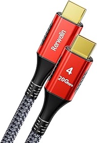 15 FT Thunderbolt 4 Cable 240W, 20Gbps USB 4 with PD 3.1, 5K / 4K@60Hz for iPhone 15, MacBook Pro, S