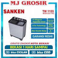 Populer Mesin Cuci Sanken Tw 1155 11Kg 2 Tabung 11Kg