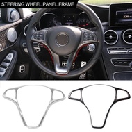 For Mercedes Benz C E Class GLC CLA GLA GLC260 W213 X253X156 Car Steering Wheel Decoration Frame Cov