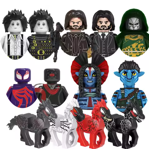 Ricky Toys 2026 John Wick Bricks Building Blocks Daredevil Avatar Mini Figures Jake Sully Toys Brick