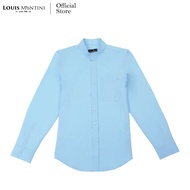 Louis Montini (The Costume) เสื้อเชิ้ตเเขนยาวผู้ชายคอจีน ผ้าสะท้อนน้ำ LMSH003