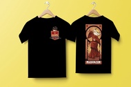 kaos avatar zuko fire bender - dpn blkng hitam m