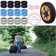 Silicone Cover Rubber Universal 8Pcs Luggage Wheel Protector Silent Wheel Rubber Luggage Protector R