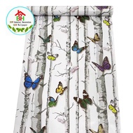 BHW Wallpaper Self Adhesive Butterfly Design PVC Waterproof Wallpaper Fabric Safety Home Decor K8
