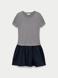 [Pomelo] เดรสกระโปรงระบายดีไซน์เลเยอร์ / Layered Ruffled Skirt Dress