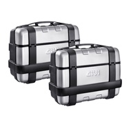 GIVI TRK33APACK2 Trekker 33L Silver/Black Side Case - กล่องข้างติดรถมอเตอร์ไซค์