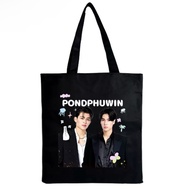 pond phu win Cloth Bag With Black Zipper 6 Beautiful Patterns Size 34x37 From