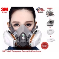 Fullset 3M Mask Respiratory 6200 7502 Half Face Respirator 5n11 particulate filter