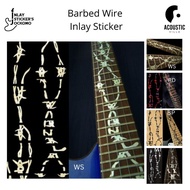 Barbed Wire Inlay Sticker for Guitar