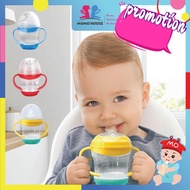 hot ✯Baby Water Bottle Learning Cup Non-spill Training Cup Leak-Proof Fee Handle Bottle 160ml♦
