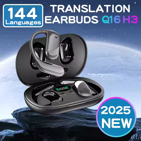 Ai Earphone Translator 144 Lanuge Wireless Earphones Translator Smart Ai Voice Earbuds Translation V