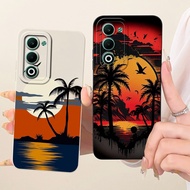 For OPPO A5 CPH2727 Lens Protective Casing Oppo A5 5G CPH2735 2025 Fashion Dusk Beach Painting Soft 