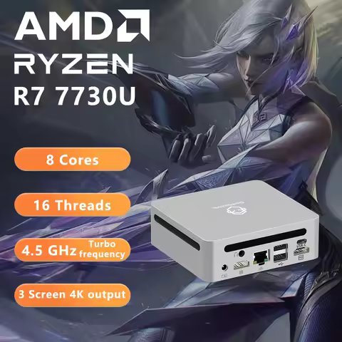 4 Core 8 Thread 3.6GHz TDP 15W WIFI6 diy gaming GenMachine AMD Ryzen 3 7330U 7530U 7730U DDR4 3200Mh