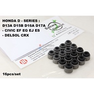 SANWA Japan Viton Valve Seal - Honda Civic EF EG ES CRX with D13A D15B D16A D16B D16Y D17A Sohc Engines ( 16pcs/set )