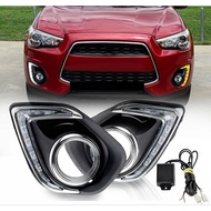 Mitsubishi ASX 2014 with DRL DLAA LED daylight spotlight set spotlight