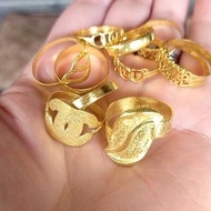 cincin motif emas asli kadar 999 berat 3 gram
