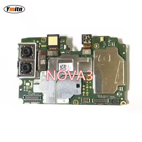 Ymitn Original Work Well Unlocked Motherboard Mainboard Main Circuits Flex Cable For Huawei NOVA 3 N