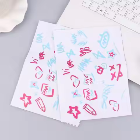 2Pcs Arcane Jinx Stickers Anime Car Window Laptop Sticker Cartoon Helmet Decorative Decal Waterproof
