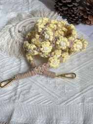 🌼D.I.Y. Handmade macrame flower phone strap 🌼全人手編織花花手機繩。手機掛繩。掛頸繩