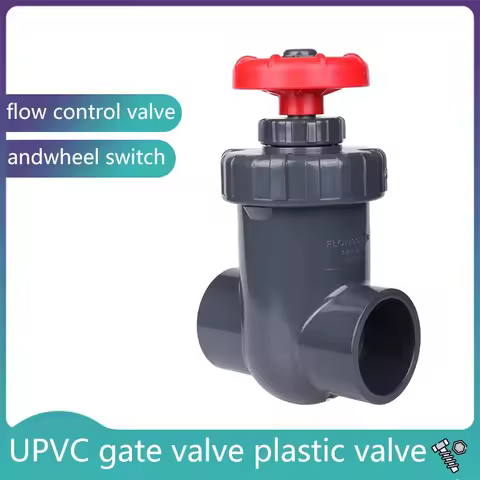 UPVC Gate Flow Control Valve Precision Regulating 1Pcs