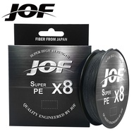 Tali Pancing Jof 8x casting braided fishing line ultra sensitive smooth thin strong PE Multifilament