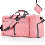 Naju กระเป๋าพับได้ กระเป๋าเดินทางพับได้ กระเป๋าเป้เดินทาง พับเก็บได้ มีสายสะพายข้าง ขนาด 26x61x34 ซม.Folding Bag