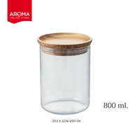 Hario โหลแก้ว HARIO(202) Glass Casiner (Simply Hario) 800 ml. / S-GCN-200-OV