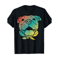 A Colorful Bulldog Face Art T-Shirt for Bulldog Enthusiasts And Owners - Men'S T-Shirt