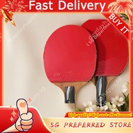 DOUBLE FISH Table Tennis Bat for Kids Beginners with Straight/Shakehand Grip and Rubber Paddle KW9T