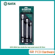 SATA 09044 3pcs double flex head socket wrench 08-19mm