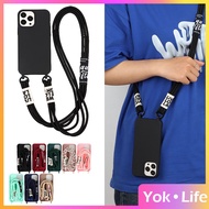 Phone Case For Samsung S11/S20Plus S11Plus/S20Ultra S20FE S21/S30/S31 Note 20 Plus S21 Ultra/S30 Ultra/S31 Ultra Note 20 All Inclusive Black Crossbody Lanyard Soft Case